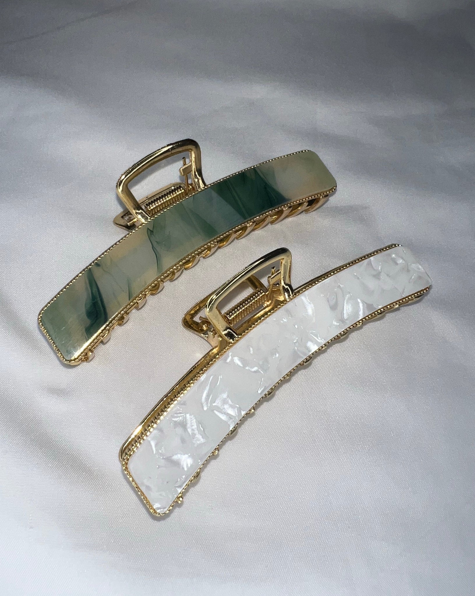 Vintage Marble Hair Clip