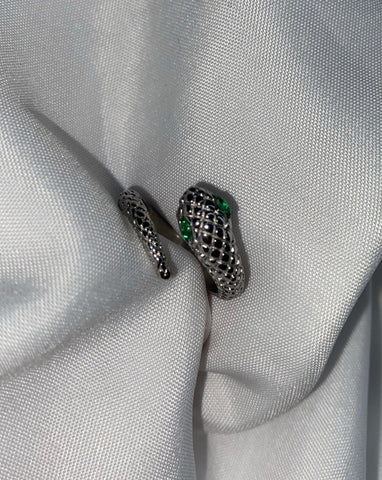 Slytherin Band Ring - silver