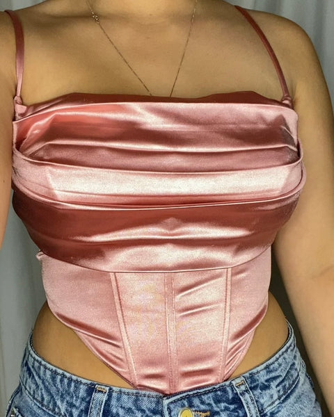 Gemma Corset Top - pink