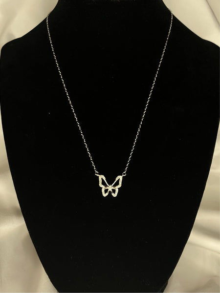 Butterfly Necklace - silver