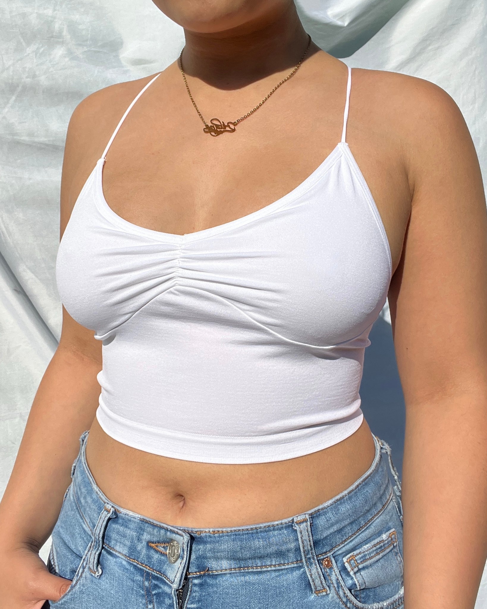 Ryan Crop Top - white