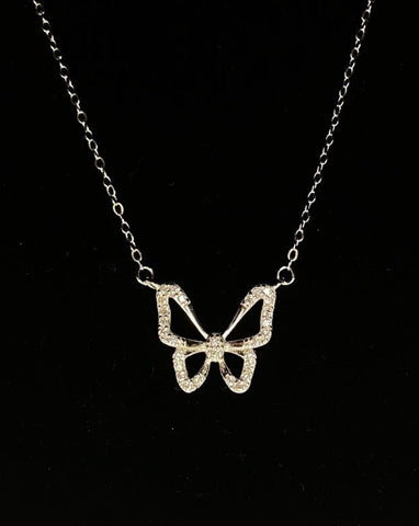 Butterfly Necklace - silver